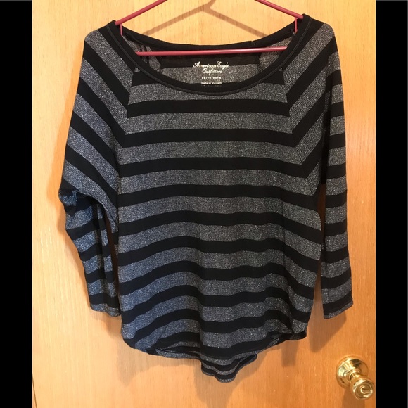 American Eagle Outfitters Sweaters - Black and silver American Eagle sweater